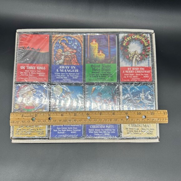 Vintage Christmas Cassette Tapes Nelsons Sampler 1991 Set of 8 Classic Songs - Picture 10 of 10